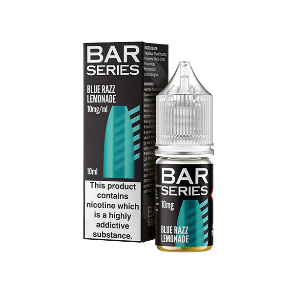 10mg Bar Series 10ml Nic Salts (50VG/50PG) Blue Razz Lemonade Vape Flavours