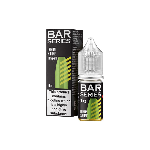 10mg Bar Series 10ml Nic Salts (50VG/50PG) Lemon & lime Vape Flavours