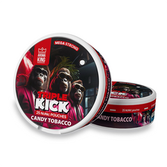 100mg Aroma King Triple Kick NoNic Pouches Candy Tobacoo flavours