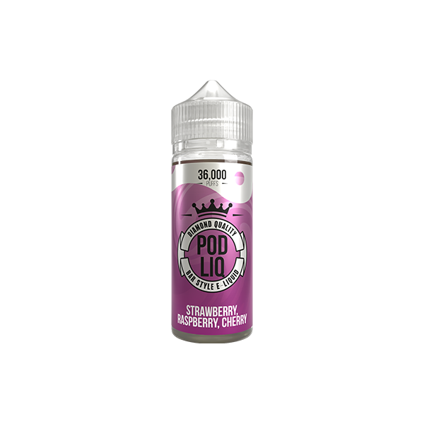 0mg Riot Squad Pod Liq Shortfill 100ml (70VG/30PG) Strawberry Raspberry Cherry Vape Flavours