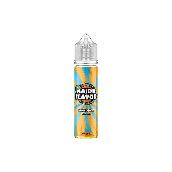 0mg Major Flavour 50ml Longfill (100PG) Mango ice flavours