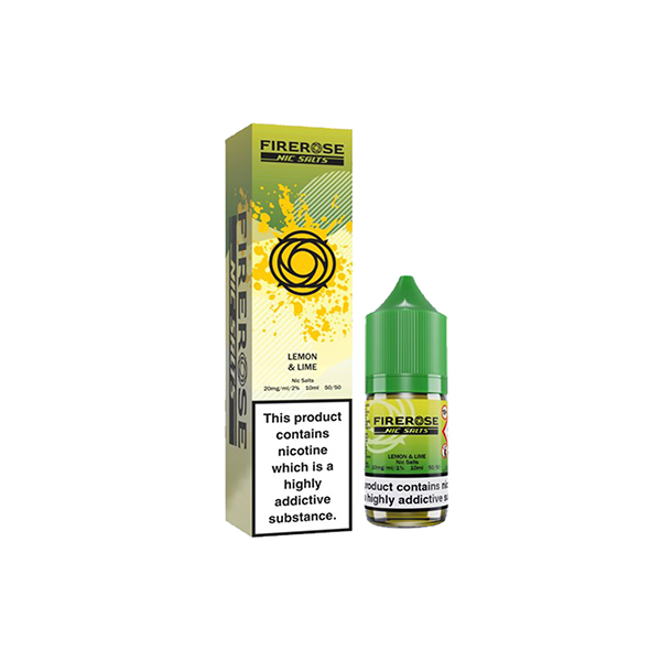 10mg Elux Firerose 5000 Nic salts 10ml (50VG/50PG) lemon and lime vape flavours