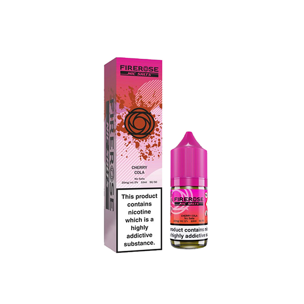 10mg Elux Firerose 5000 Nic salts 10ml (50VG/50PG) cherry cola vape flavours