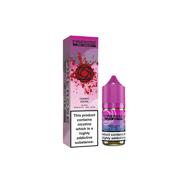 10mg Elux Firerose 5000 Nic salts 10ml (50VG/50PG) cherry sours vape flavours